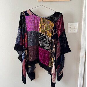 MSK Women's Black and Purple Cardigan